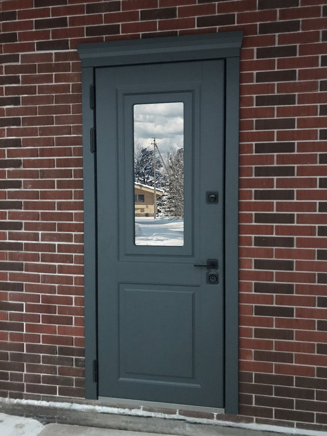 Входная дверь с окном